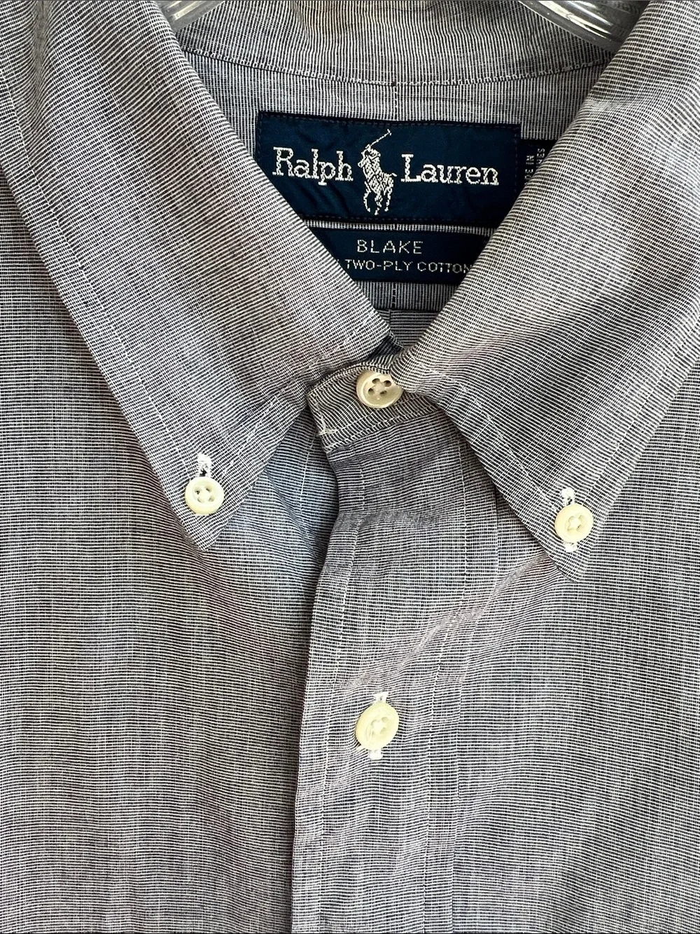 Polo by Ralph Lauren Blake Short-Sleeve Button-Down Shirt Size XL Gray